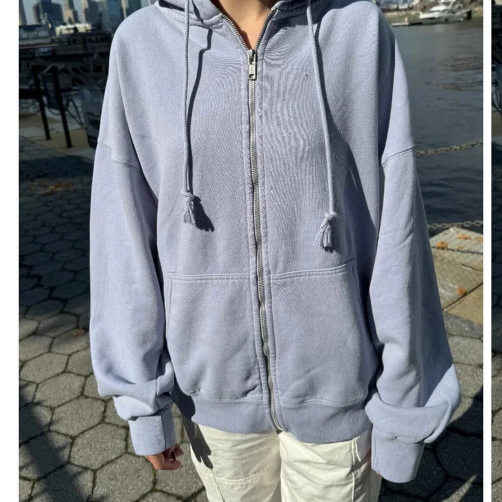 Brandy Melville Light Periwinkle Christy Hoodie - Picture 1 of 7